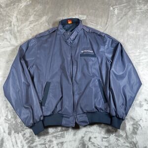 Vintage Pioneer Stereo Bomber Jacket Men Large Pla Jac Dunbrooke 80s Electronics